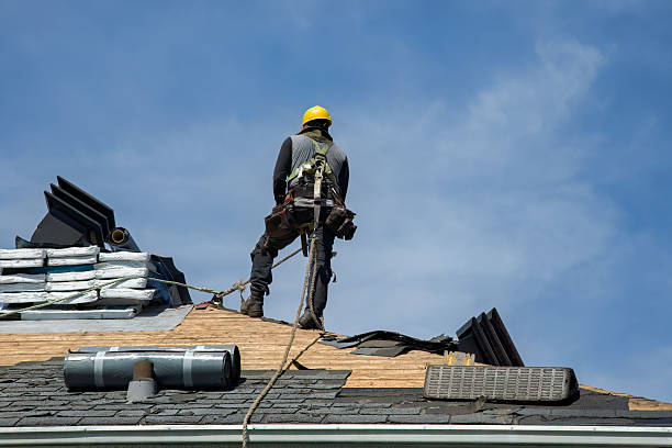 Professional Roofing technician working in Blooming Glen, PA